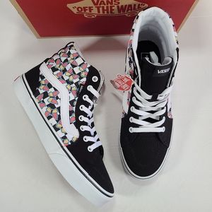 Vans Filmore Hi Butterfly Checkerboard Multi Sneakers Women Size 10